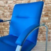 Стул Самба, синий, каркас серебро - миниатюра фото покупателей 3