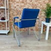 Стул Самба, синий, каркас серебро - миниатюра фото покупателей 5
