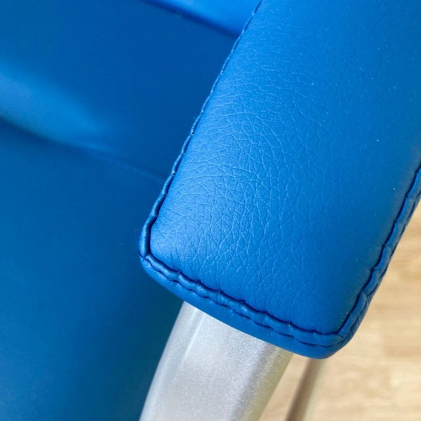 Стул Самба, синий, каркас серебро - фото покупателей 6