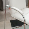 Стул Самба, кожзам Galaxy New White, гальваника, подлокотники бук, под лак - миниатюра фото покупателей 6
