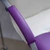 Стул Самба М, темно-фиолетовый/белый, каркас - серебро - миниатюра фото покупателей 2