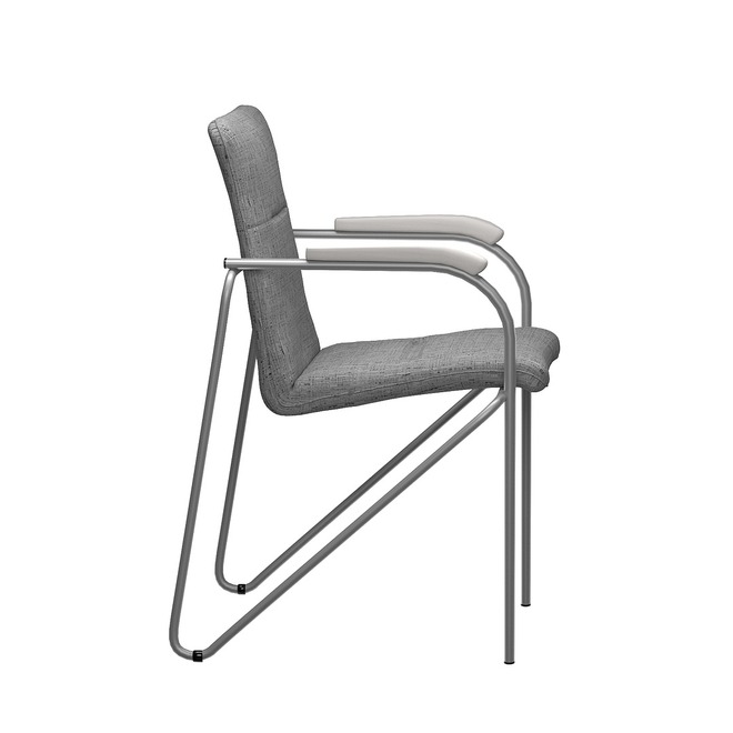 Стул Самба, Montana 283, каркас-серебро, подлокотники-белёный дуб - фото 5