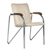 Стул Самба, светло-бежевый, каркас хром - миниатюра фото 1