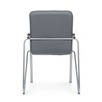 Стул Самба с деревянными подлокотниками, серый, хром - миниатюра фото 2