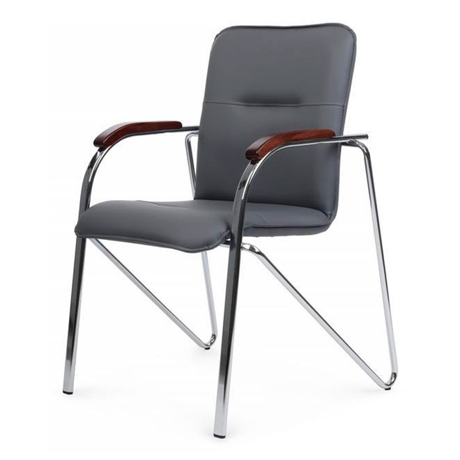 Стул Самба с деревянными подлокотниками, серый - фото 2