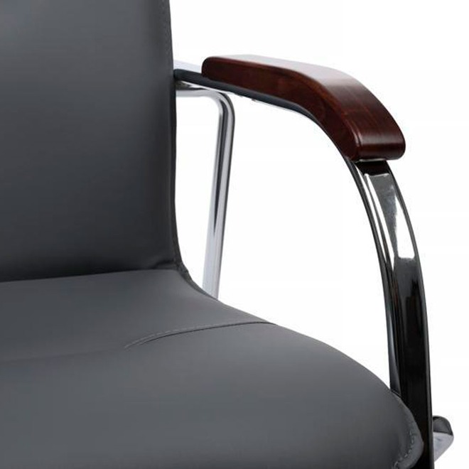 Стул Самба с деревянными подлокотниками, серый - фото 9