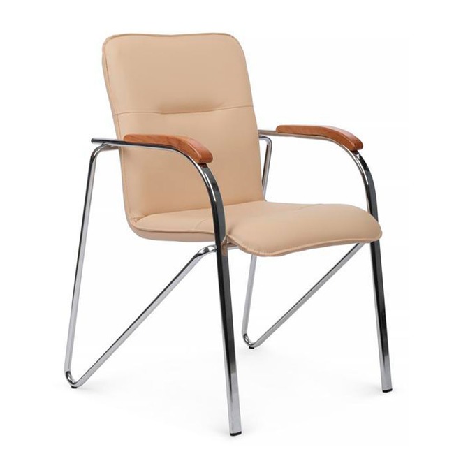 Стул Самба с деревянными подлокотниками, бежевый - фото 1