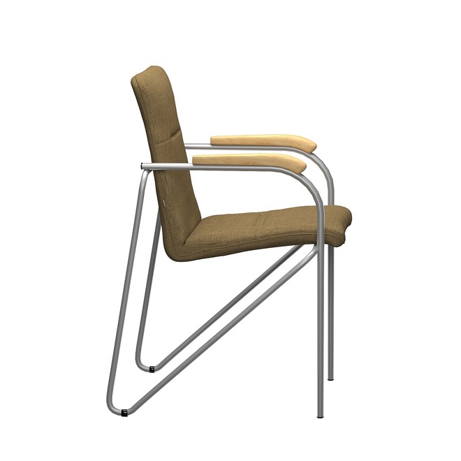 Стул Самба, MAKRO 032, подлокотники-лак, цвет каркаса-серебро - фото 5