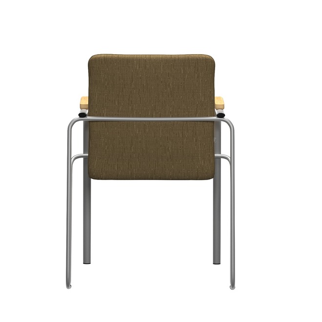 Стул Самба, MAKRO 032, подлокотники-лак, цвет каркаса-серебро - фото 7