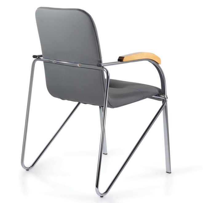 Кресло Samba, кожзам серый - фото 6