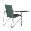 Стул Самба с пюпитром пластик черный, экокожа grass, каркас серебро - миниатюра фото 6
