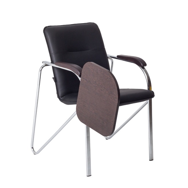 Стул-кресло Самба с пюпитром, кожзам Galaxy black, гальваника - фото 5