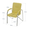 Стул-кресло Самба М, желтый, хром - миниатюра фото 4