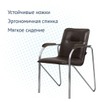 Стул Самба-2, экокожа Space Dark Brown, каркас хром - миниатюра фото 3