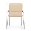 Стул Самба с пластиковыми подлокотниками, бежевый, хром - миниатюра фото 3