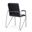 Стул Самба с мягкими подлокотниками, черный, хром - миниатюра фото 5