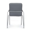 Стул Самба с пластиковыми подлокотниками, серый, хром - миниатюра фото 5