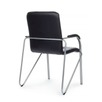 Стул Самба с пластиковыми подлокотниками, черный, хром - миниатюра фото 4