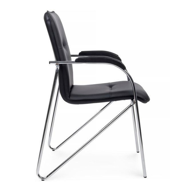 Стул Самба с пластиковыми подлокотниками, черный - фото 4