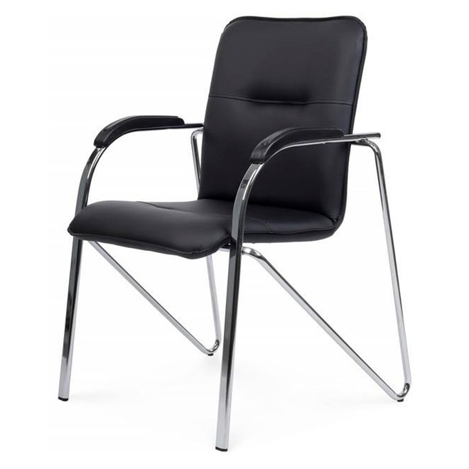 Стул Самба с пластиковыми подлокотниками, черный - фото 5