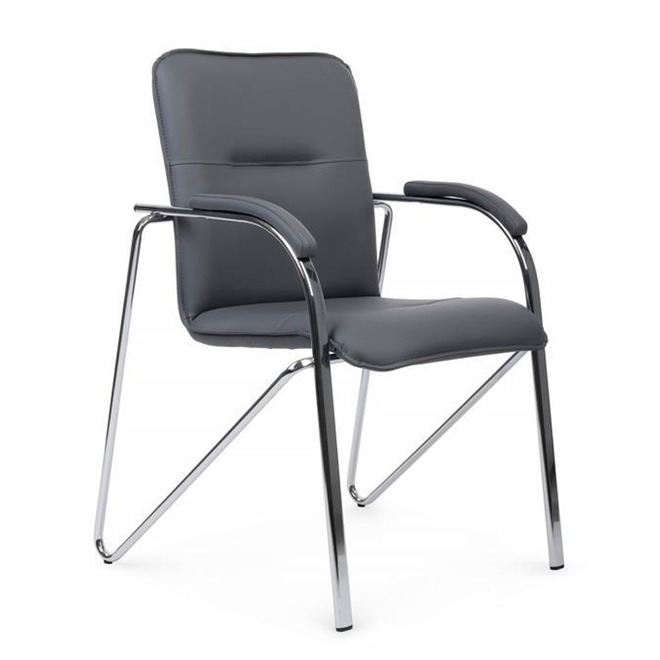 Стул Самба с мягкими подлокотниками, серый - фото 1