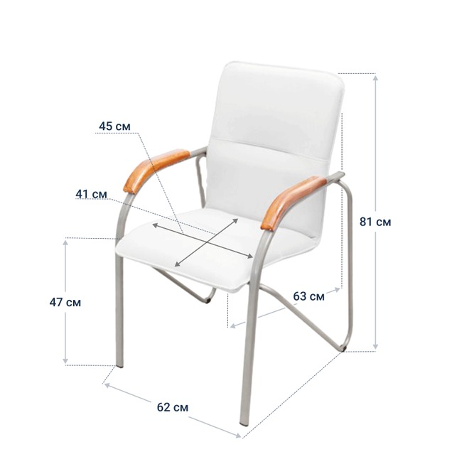 Стул-кресло Самба, белый - фото 4