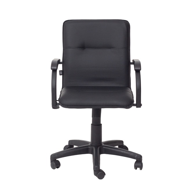 Кресло Самба офисное, экокожа Galaxy black, каркас черный - фото 8